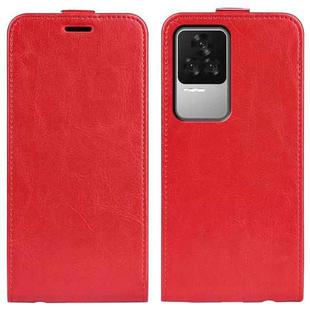 For Xiaomi Redmi K50 R64 Texture Vertical Flip Leather Phone Case(Red)