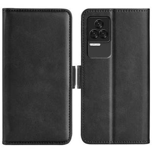 For Xiaomi Redmi K50 Pro Dual-side Magnetic Buckle Leather Phone Case(Black)