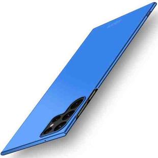 For Samsung Galaxy S22 Ultra 5G MOFI Frosted PC Ultra-thin Hard Case(Blue)
