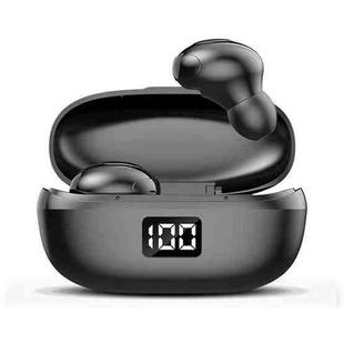 JSM-HKT6 Bluetooth 5.0 TWS Digital Display Mini In-ear Earphone with Call Noise-Cancelling(Black)