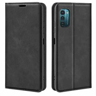 For Nokia G11/G21 Retro-skin Magnetic Suction Leather Phone Case(Black)