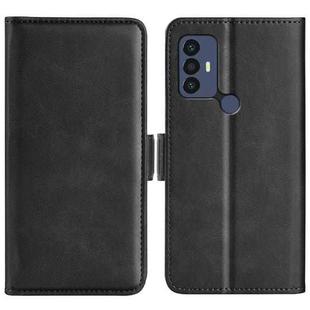 For TCL 30 SE/305/306 Dual-side Magnetic Buckle Leather Phone Case(Black)