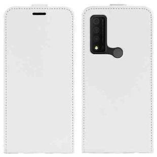 For TCL 30V 5G R64 Texture Single Vertical Flip Leather Phone Case(White)