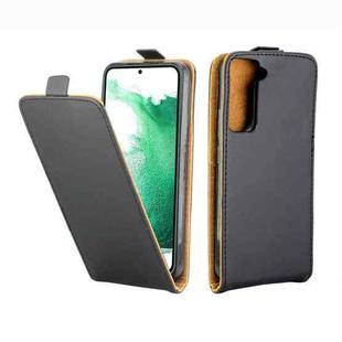 For Samsung Galaxy S22+ 5G Vertical Flip Leather Phone Case with Card Slot(Black)
