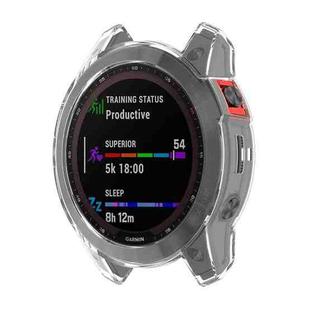 For Garmin Fenix 7 Shockproof TPU Soft Protective Case(Transparent)