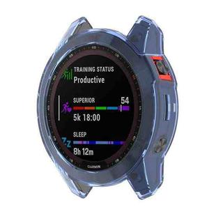 For Garmin Fenix 7 Shockproof TPU Soft Protective Case(Blue)