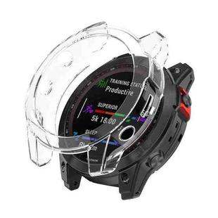 For Garmin Fenix 7X Shockproof TPU Soft Protective Case(Transparent)