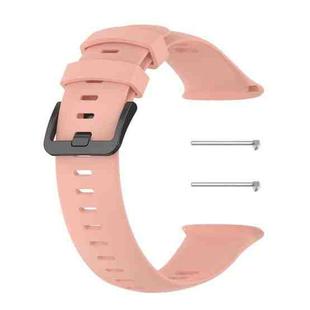 Solid Color Silicone Watch Band for POLAR Vantage V2(Pink)