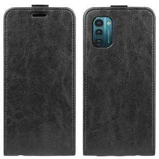 For Nokia G11 / G21 R64 Texture Single Vertical Flip Leather Phone Case(Black)