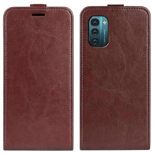 For Nokia G11 / G21 R64 Texture Single Vertical Flip Leather Phone Case(Brown)