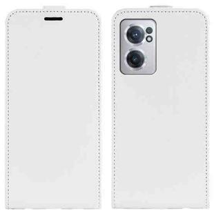 For OnePlus Nord CE 2 5G R64 Texture Single Vertical Flip Leather Phone Case(White)