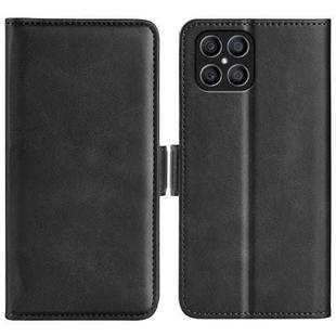 For Honor X8 Dual-side Magnetic Buckle Leather Phone Case(Black)