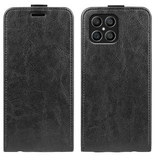 For Honor X8 R64 Texture Single Vertical Flip Leather Phone Case(Black)