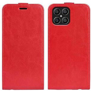 For Honor X8 R64 Texture Single Vertical Flip Leather Phone Case(Red)