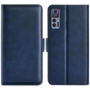 For TCL 30 5G/ 30+ Dual-side Magnetic Buckle Leather Phone Case(Dark Blue)