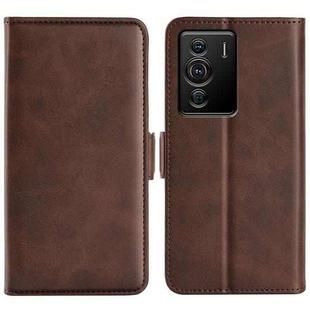 For ZTE Blade Z40 Pro Dual-side Magnetic Buckle Leather Phone Case(Brown)