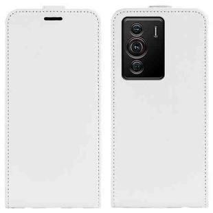 For ZTE Blade Z40 Pro R64 Texture Vertical Flip Leather Phone Case(White)
