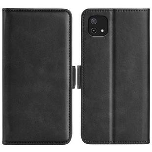For OPPO A16E Dual-side Magnetic Buckle Leather Phone Case(Black)