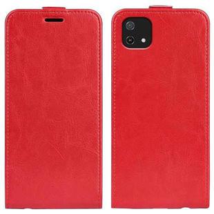 For OPPO A16E R64 Texture Vertical Flip Leather Phone Case(Red)