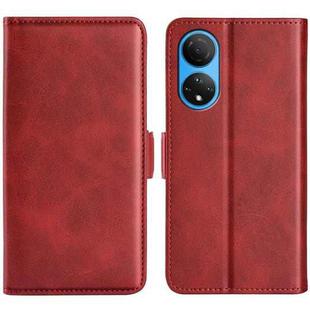 For Honor X7 Dual-side Magnetic Buckle Leather Phone Case(Red)