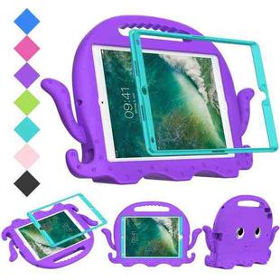 For iPad 10.2 2019 / 2020 Octopus Style EVA + PC Tablet Case with Strap(Purple)
