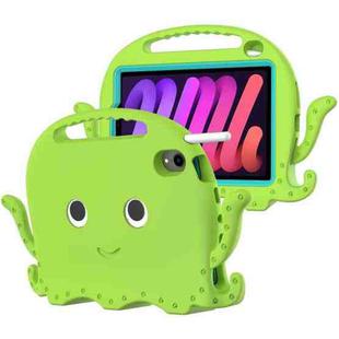 For iPad mini 6 Octopus Style EVA + PC Tablet Case with Strap(Grass Green)
