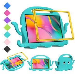 For Samsung Galaxy Tab A 8.0 T290 / T295 2019 Octopus EVA + PC Tablet Case with Strap(Glacial Green)