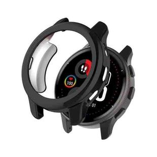 For Garmin Venu 2 Plus Shock-Proof Semi-Surrounded TPU Plating Watch Case(Black)