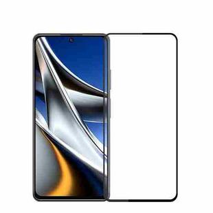 For Xiaomi Poco X4 Pro 5G MOFI 9H 2.5D Full Screen Tempered Glass Film(Black)