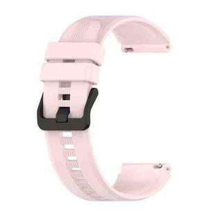 For  Huawei GT Runner 22mm Vertical Silicone Watch band(Pink)