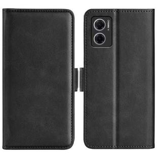 For Xiaomi Redmi Note 11E / Redmi 10 5G Dual-side Magnetic Buckle Leather Phone Case(Black)