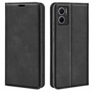 For Xiaomi Redmi Note 11E / Redmi 10 5G Retro-skin  Magnetic Suction Leather Phone Case(Black)