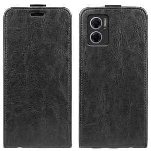 For Xiaomi Redmi Note 11E / Redmi 10 5G R64 Texture Single Vertical Flip Leather Phone Case(Black)