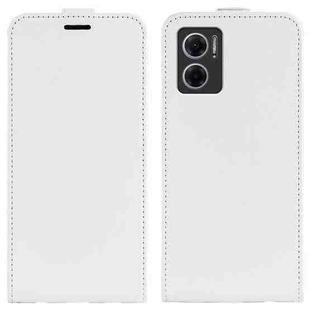 For Xiaomi Redmi Note 11E / Redmi 10 5G R64 Texture Single Vertical Flip Leather Phone Case(White)