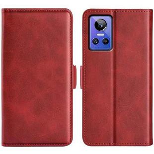 For OPPO Realme GT Neo 3 Dual-side Magnetic Buckle Leather Phone Case(Red)