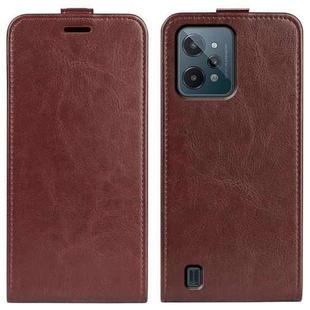 For OPPO Realme C31 4G R64 Texture Vertical Flip Leather Phone Case(Brown)