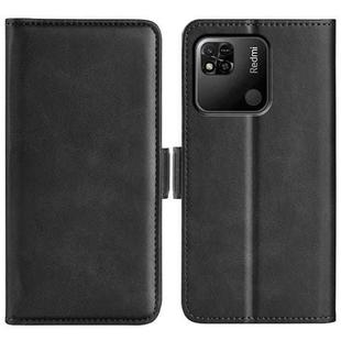 For Xiaomi Redmi 10A Dual-side Magnetic Buckle Leather Phone Case(Black)
