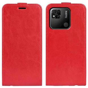 For Xiaomi Redmi 10A R64 Texture Vertical Flip Leather Phone Case(Red)