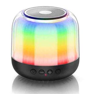 JY12 Full-screen RGB LED Breather Light Wireless Bluetooth Speaker(Black)