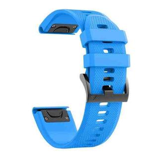 For Garmin Instinct 2 22mm Silicone Watch Band(Sky Blue)