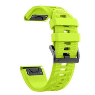 For Garmin Fenix 7s 20mm Silicone Watch Band(Green)