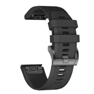 For Garmin Descent Mk2S 20mm Silicone Watch Band(Black)