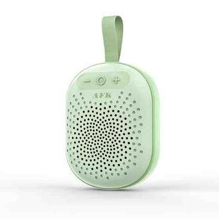 AEC BT513 RGB Light Waterproof Portable Bluetooth Speaker Support FM / TF Card(Light Green)