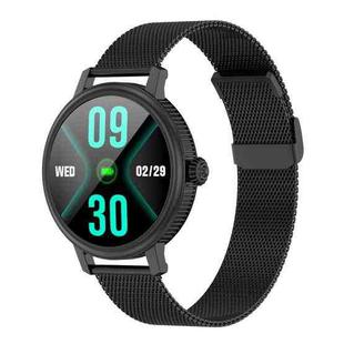 CF90 1.19 inch Steel Watchband Color Screen Smart Watch(Black)