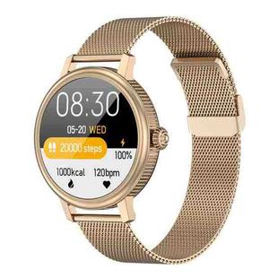 CF90 1.19 inch Steel Watchband Color Screen Smart Watch(Gold)