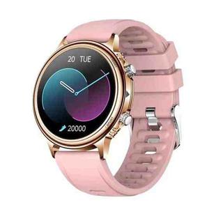 CF85 1.32 inch Silicone Watchband Color Screen Smart Watch(Pink)
