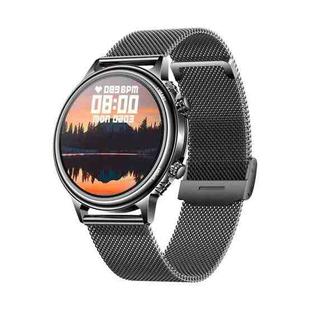 CF85 1.32 inch Steel Watchband Color Screen Smart Watch(Black)
