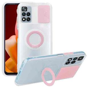 For Xiaomi Redmi Note 11 Pro Global Sliding Camshield TPU Phone Case with Ring Holder(Pink)