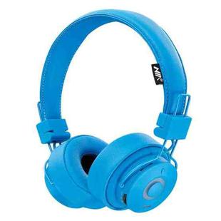 X10 Foldable Music Wireless Bluetooth Headset with Mic Support AUX-in(Blue)