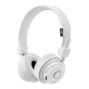 X10 Foldable Music Wireless Bluetooth Headset with Mic Support AUX-in(White)
